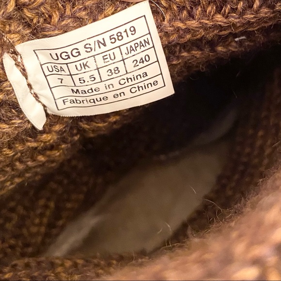 UGG Chestnut Knit Button Boots - Picture 6 of 15